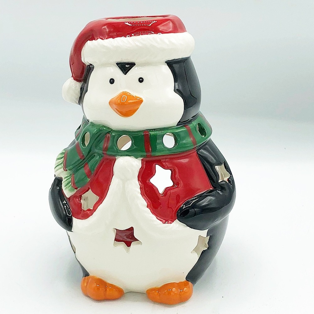 Yankee Candle Porter Penguin Luminary Tealight Holder & Candles